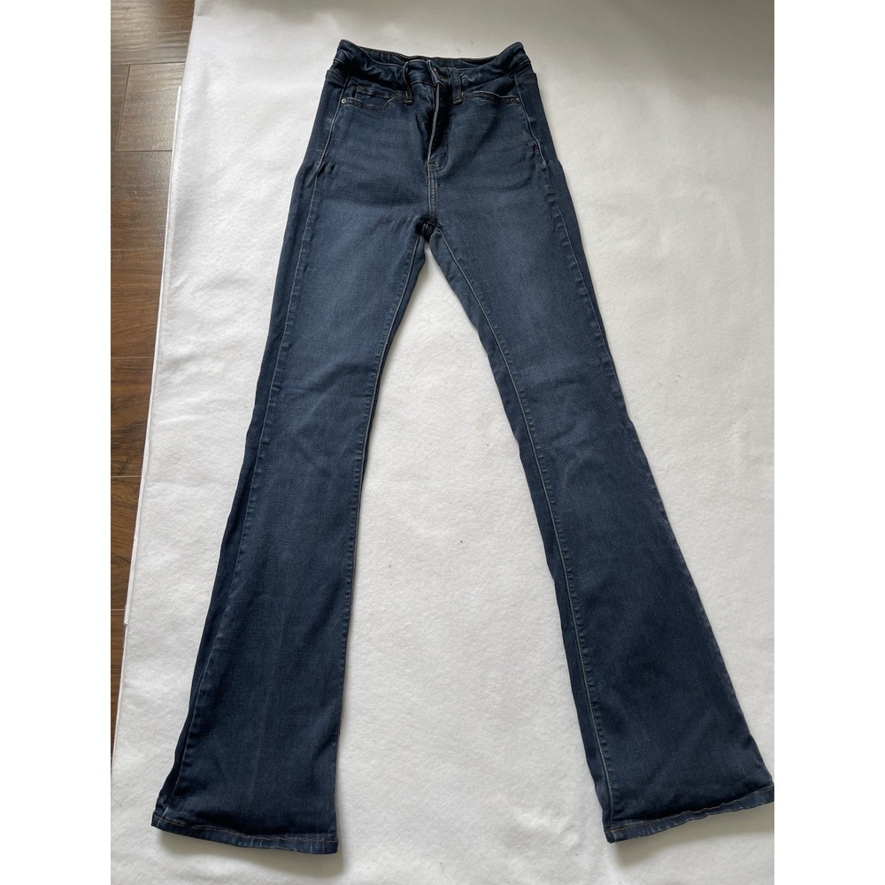Simply‎ Society Women's Jeans Size 1/25 Blue Denim Mid Rise Skinny Stretch